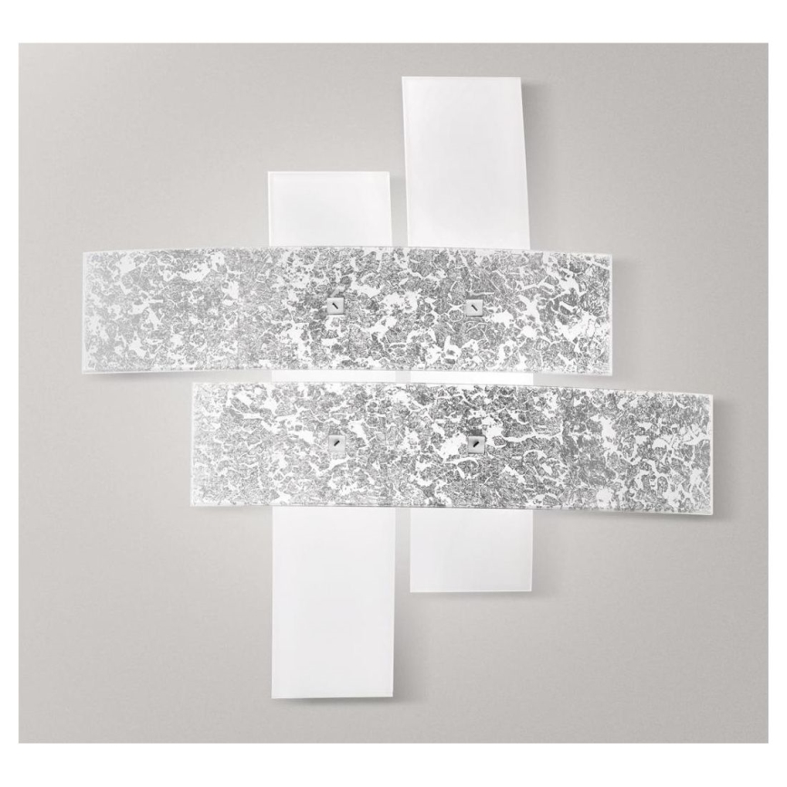 Gea Luce LARA P G arg - Plafonjera LARA 4xE27/52W/230V 91 cm srebrno