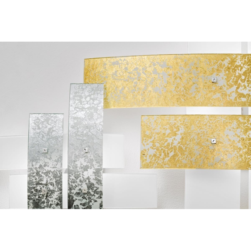 Gea Luce LARA P G arg - Plafonjera LARA 4xE27/52W/230V 91 cm srebrno