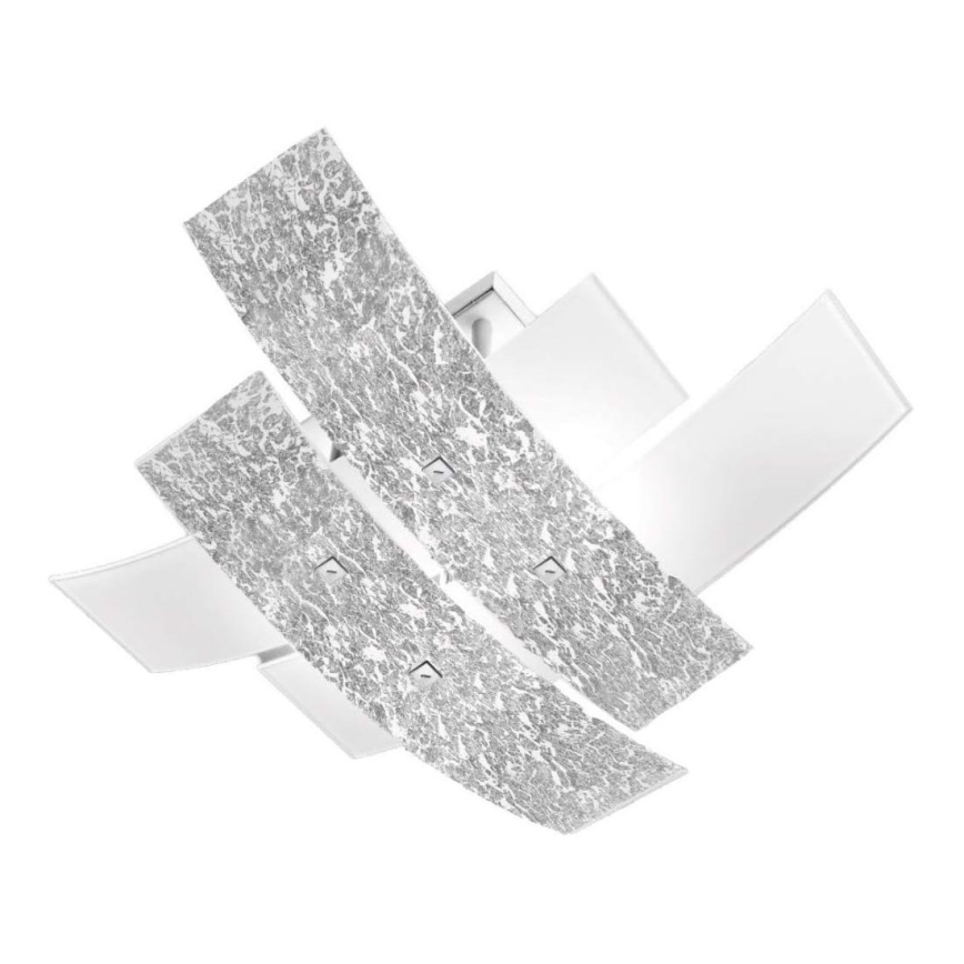 Gea Luce LARA P M arg - Plafonjera LARA 2xE27/70W/230V 70 cm srebrno