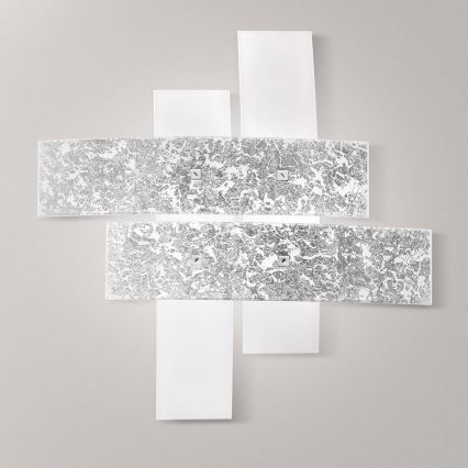 Gea Luce LARA P M arg - Plafonjera LARA 2xE27/70W/230V 70 cm srebrno