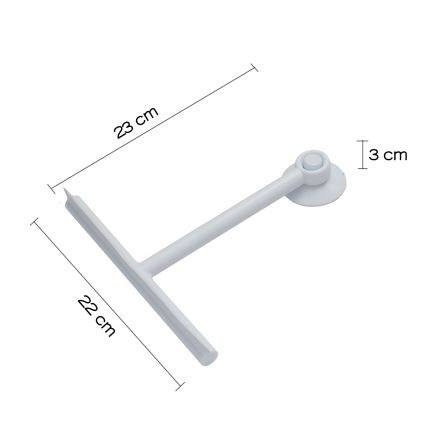 Gedy - GUMMY strugač za staklo, mat bela