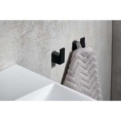 Gedy - Set 2x Zidna kuka PIRENEI matirana crno