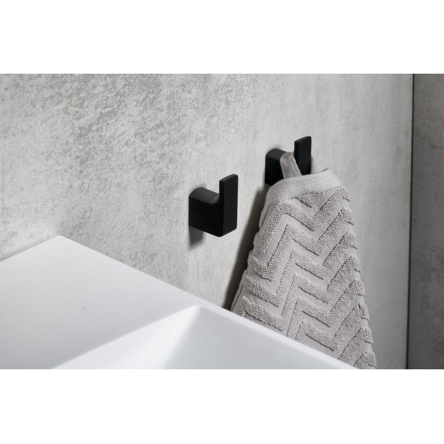 Gedy - Set 2x Zidna kuka PIRENEI matirana crno