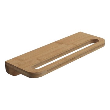 Gedy - Zidna polica sa držačem za peškire HIMALAYA 14,5x40 cm bambus