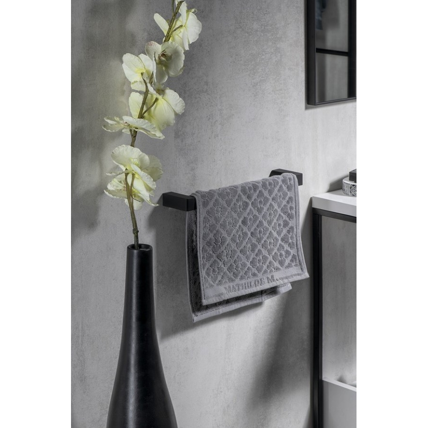 Gedy - Zidni držač za peškire PIRENEI 6,6x35 cm matirana crno