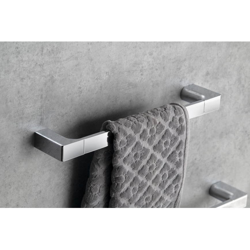 Gedy - Zidni držač za peškire PIRENEI 6,6x35 cm sjajni hrom