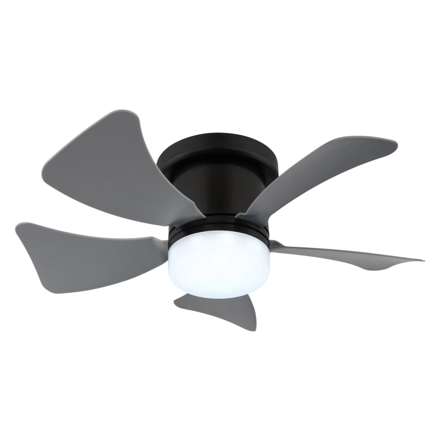 Globo - LED Prigušivi plafonski ventilator LED/10W/230V 3000-6500K sivo + Daljinski upravljač