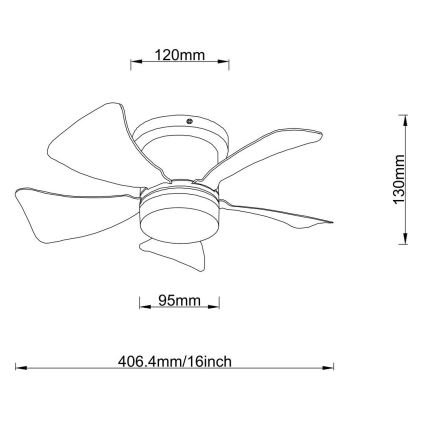 Globo - LED Prigušivi plafonski ventilator LED/10W/230V 3000-6500K sivo + Daljinski upravljač