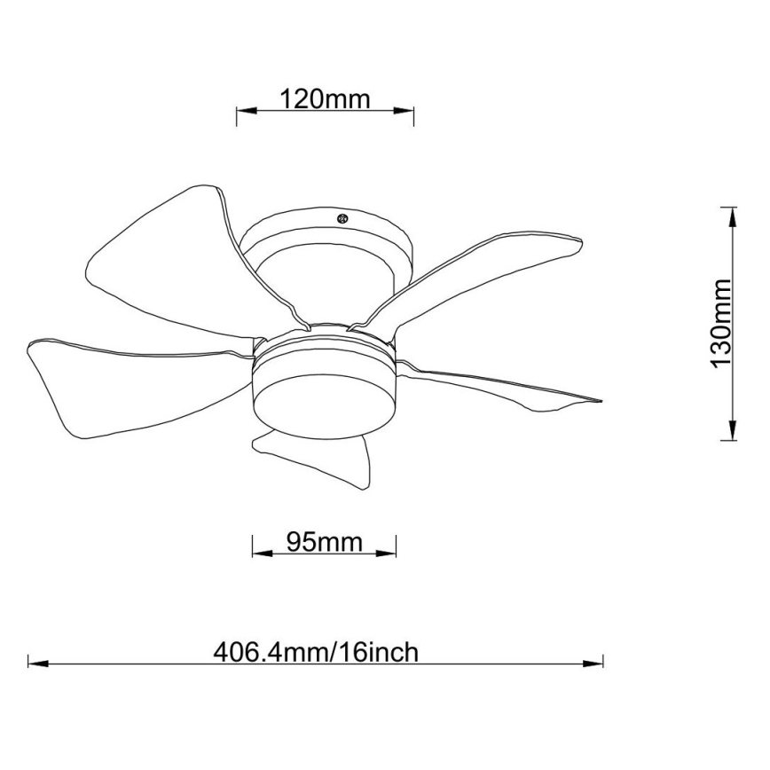 Globo - LED Prigušivi plafonski ventilator LED/10W/230V 3000-6500K sivo + Daljinski upravljač