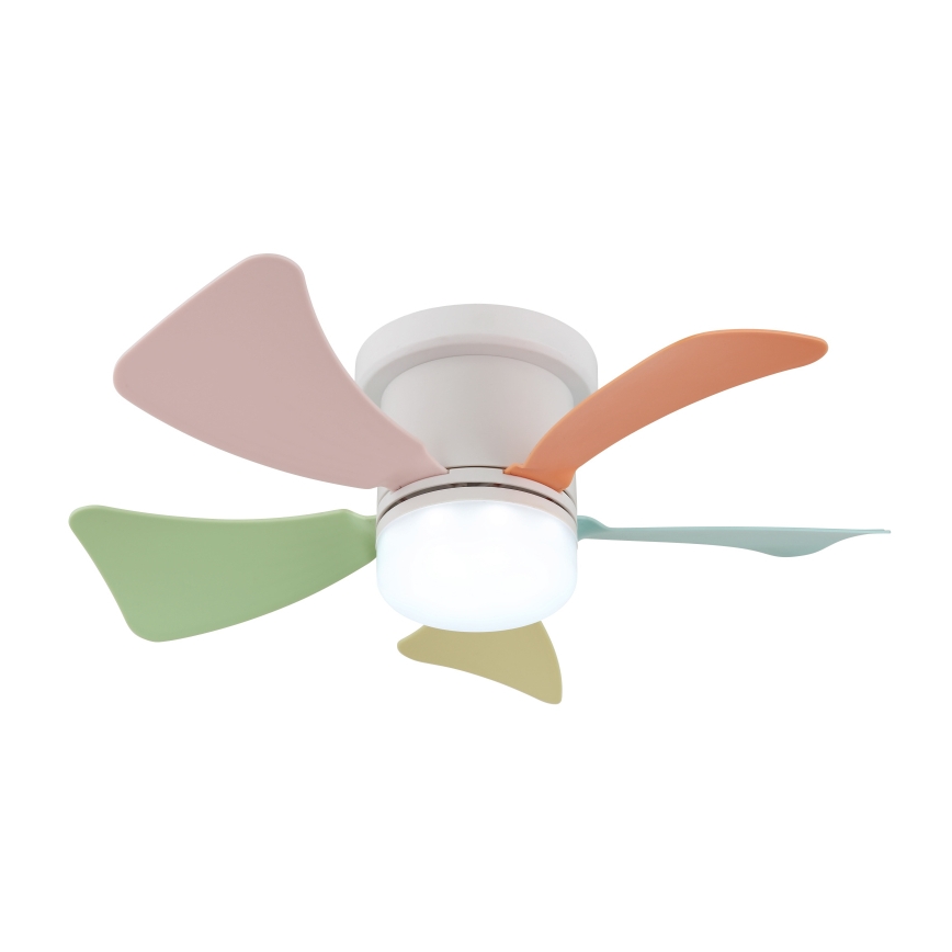 Globo - LED plafonski ventilator, prigušiva, LED/10W/230V 3000-6500K u više boja + daljinski upravljač