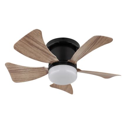 Globo - LED Prigušivi plafonski ventilator LED/10W/230V 3000-6500K braon + Daljinski upravljač