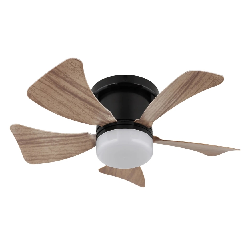 Globo - LED Prigušivi plafonski ventilator LED/10W/230V 3000-6500K braon + Daljinski upravljač
