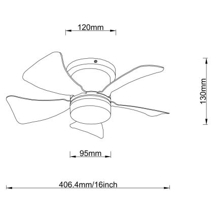 Globo - LED Prigušivi plafonski ventilator LED/10W/230V 3000-6500K bela + Daljinski upravljač