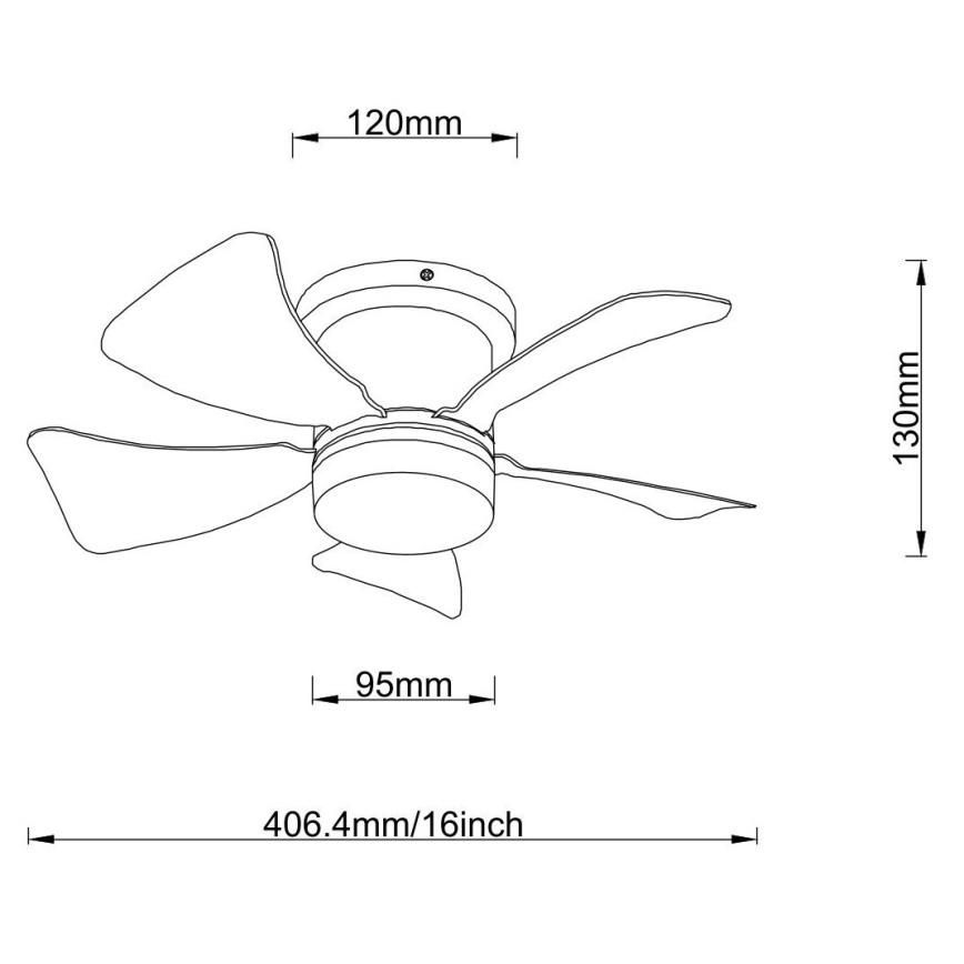 Globo - LED Prigušivi plafonski ventilator LED/10W/230V 3000-6500K bela + Daljinski upravljač