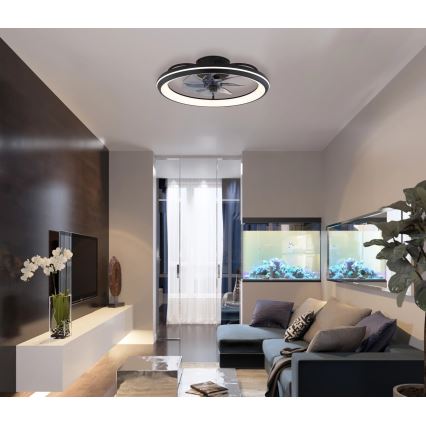 Globo - LED Prigušivi plafonski ventilator LED/40W/230V 3000-6500K + Daljinski upravljač