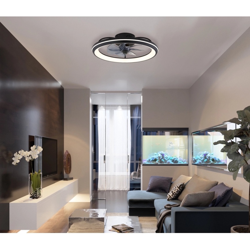 Globo - LED Prigušivi plafonski ventilator LED/40W/230V 3000-6500K + Daljinski upravljač