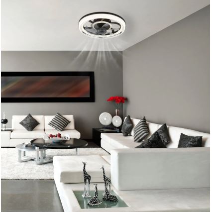 Globo - LED Prigušivi plafonski ventilator LED/30W/230V 2700-6000K + Daljinski upravljač