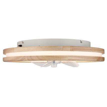 Globo - LED Prigušiva plafonjera sa ventilatorom LED/30W/230V 2700-6500K braon + Daljinski upravljač