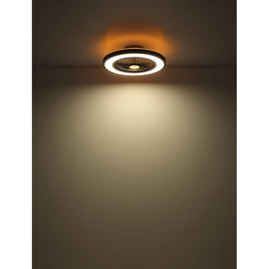 Globo - LED Prigušivi plafonski ventilator LED/45W/230V 3000-6500K + Daljinski upravljač
