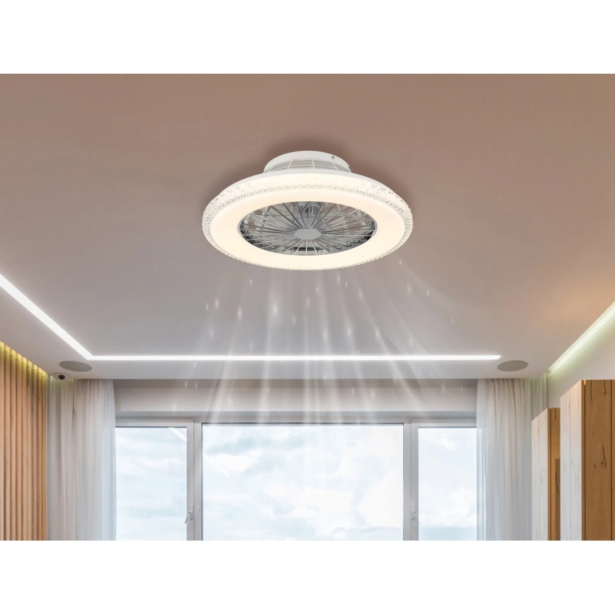 Globo - LED Prigušivi plafonski ventilator LED/40W/230V 3000-6500K + Daljinski upravljač