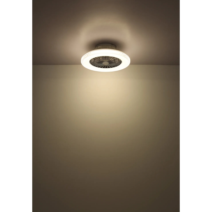 Globo - LED Prigušivi plafonski ventilator LED/40W/230V 3000-6500K + Daljinski upravljač