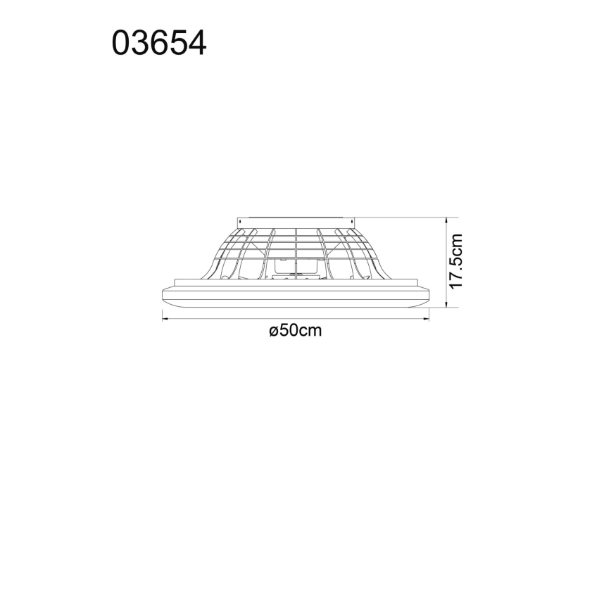 Globo - LED Prigušivi plafonski ventilator LED/40W/230V 3000-6500K + Daljinski upravljač