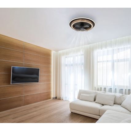 Globo - LED Prigušivi plafonski ventilator LED/32W/230V 2700-6500K + Daljinski upravljač