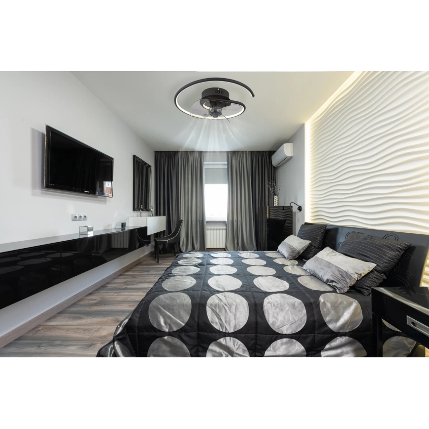 Globo - LED Prigušivi plafonski ventilator LED/30W/230V 2700-6500K + Daljinski upravljač