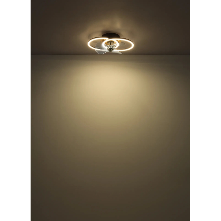 Globo - LED Prigušivi plafonski ventilator LED/24W/230V 2700-6500K + Daljinski upravljač