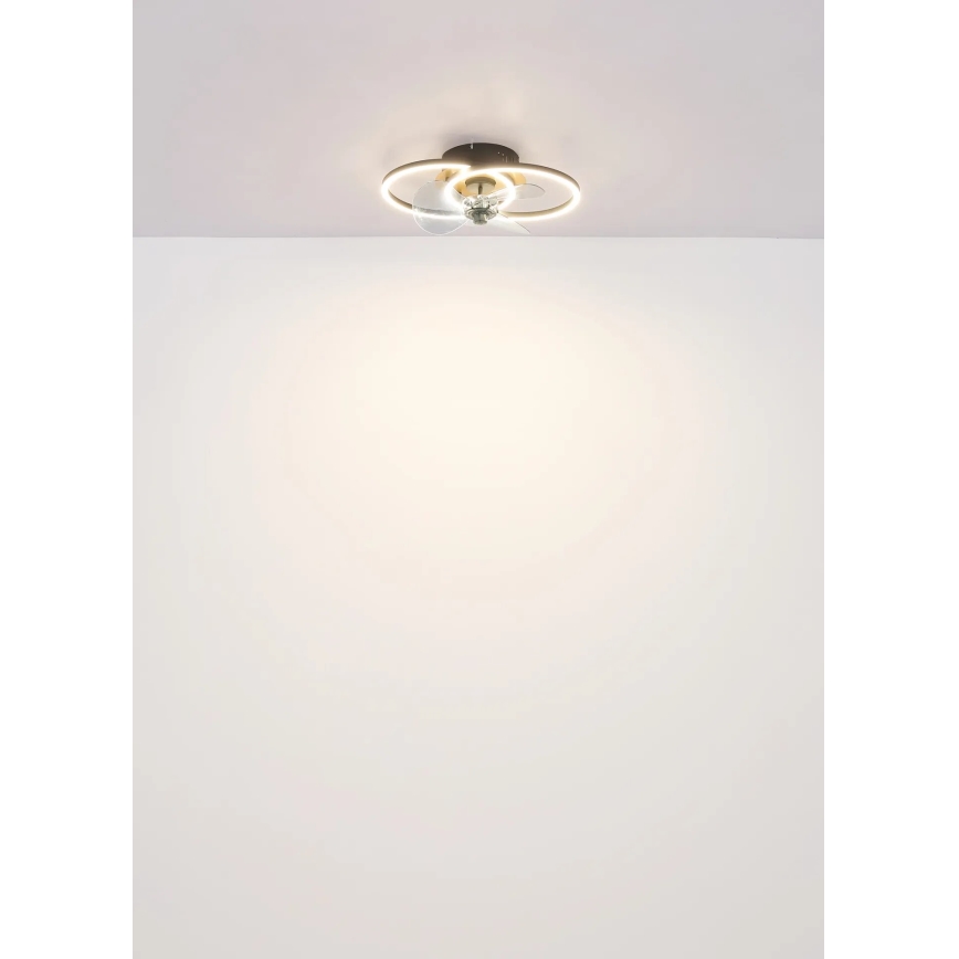 Globo - LED Prigušivi plafonski ventilator LED/24W/230V 2700-6500K + Daljinski upravljač
