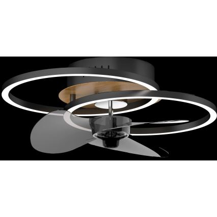 Globo - LED Prigušivi plafonski ventilator LED/24W/230V 2700-6500K + Daljinski upravljač