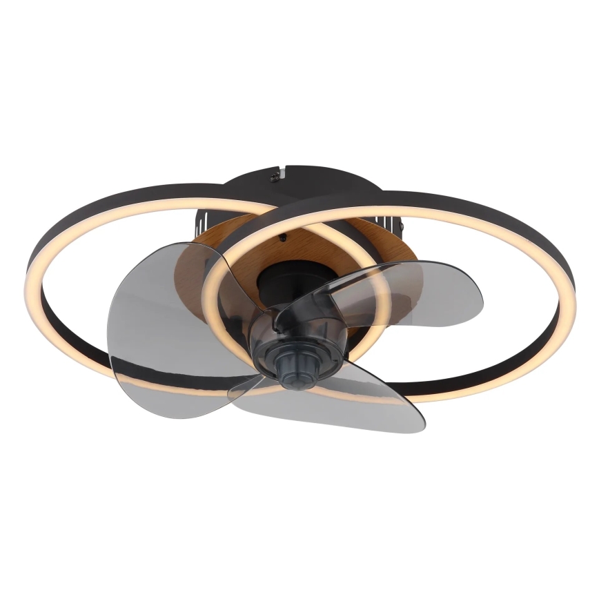 Globo - LED Prigušivi plafonski ventilator LED/24W/230V 2700-6500K + Daljinski upravljač