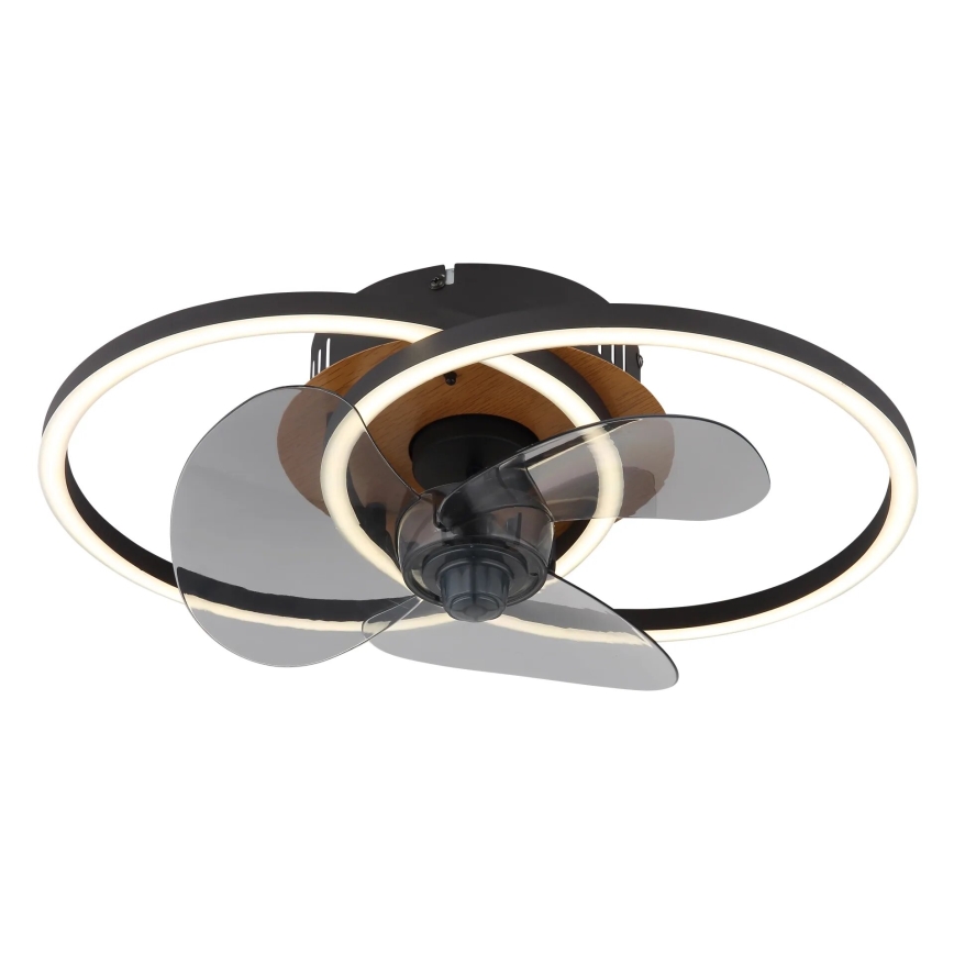 Globo - LED Prigušivi plafonski ventilator LED/24W/230V 2700-6500K + Daljinski upravljač