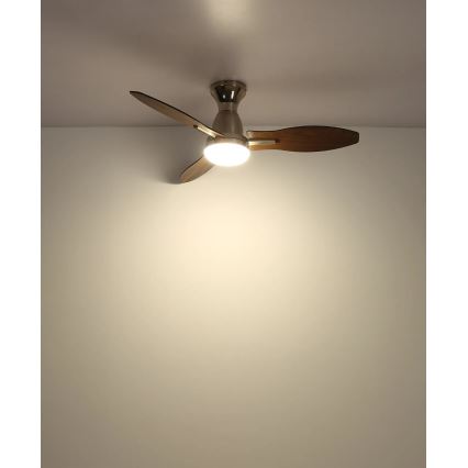 Globo - LED Prigušivi plafonski ventilator LED/22W/230V 3000/4500/6000K + Daljinski upravljač