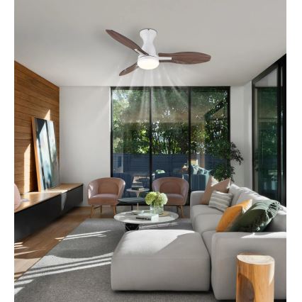 Globo - LED Prigušivi plafonski ventilator LED/22W/230V 3000/4500/6000K + Daljinski upravljač