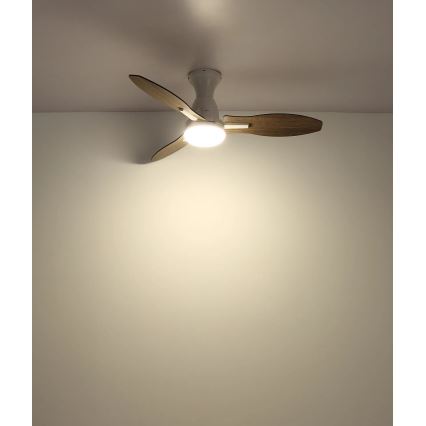 Globo - LED Prigušivi plafonski ventilator LED/22W/230V 3000/4500/6000K + Daljinski upravljač