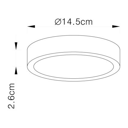 Globo 12366-15 - LED Plafonjera VITOS LED/15W/230V