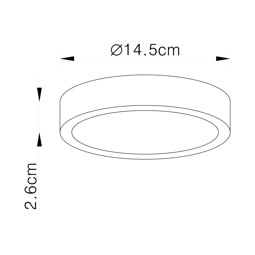 Globo 12366-15 - LED Plafonjera VITOS LED/15W/230V