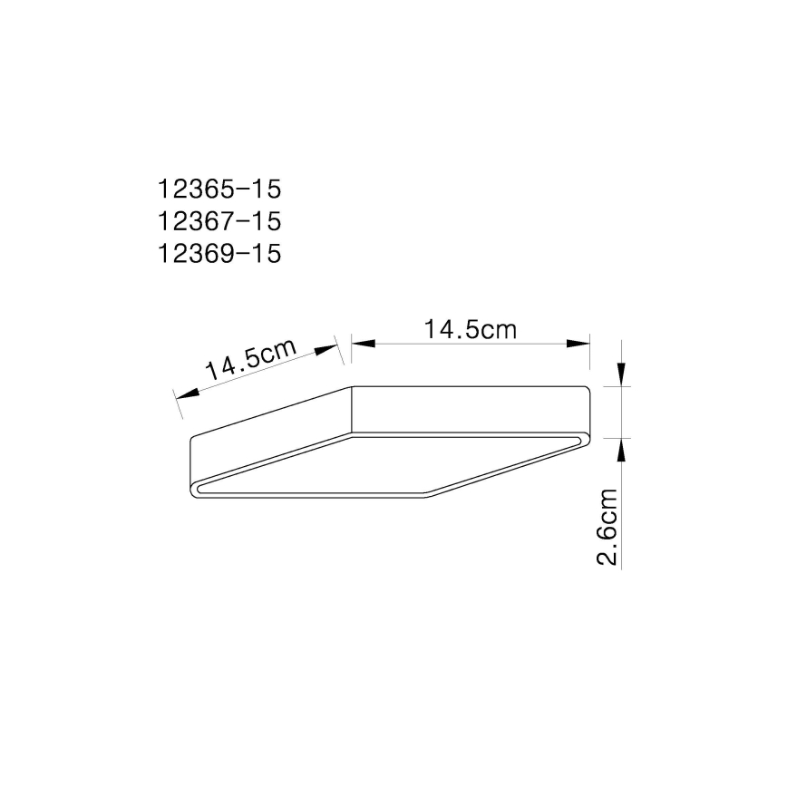 Globo 12367-15 - LED Plafonjera VITOS LED/15W/230V