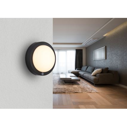 Globo - LED punjiva dodirna zidna svetiljka LED/1,2W/3,7V prečnik 15 cm 1800 mAh crna
