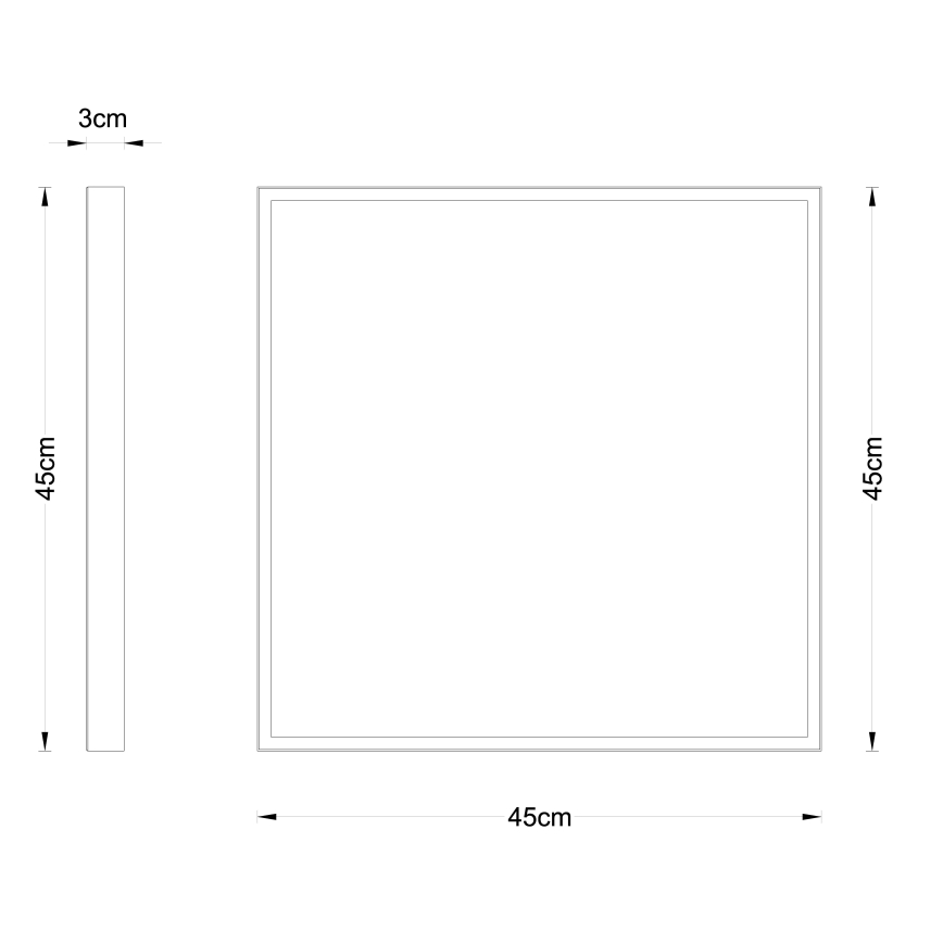 Globo - LED Plafonjera LED/30W/230V 45x45 cm