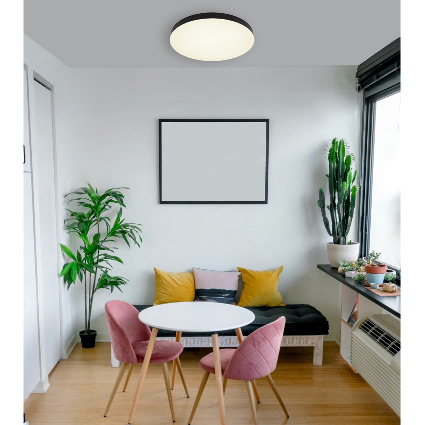 Globo - LED Plafonjera LED/50W/230V 3000K/4000K/6500K pr. 50 cm crno
