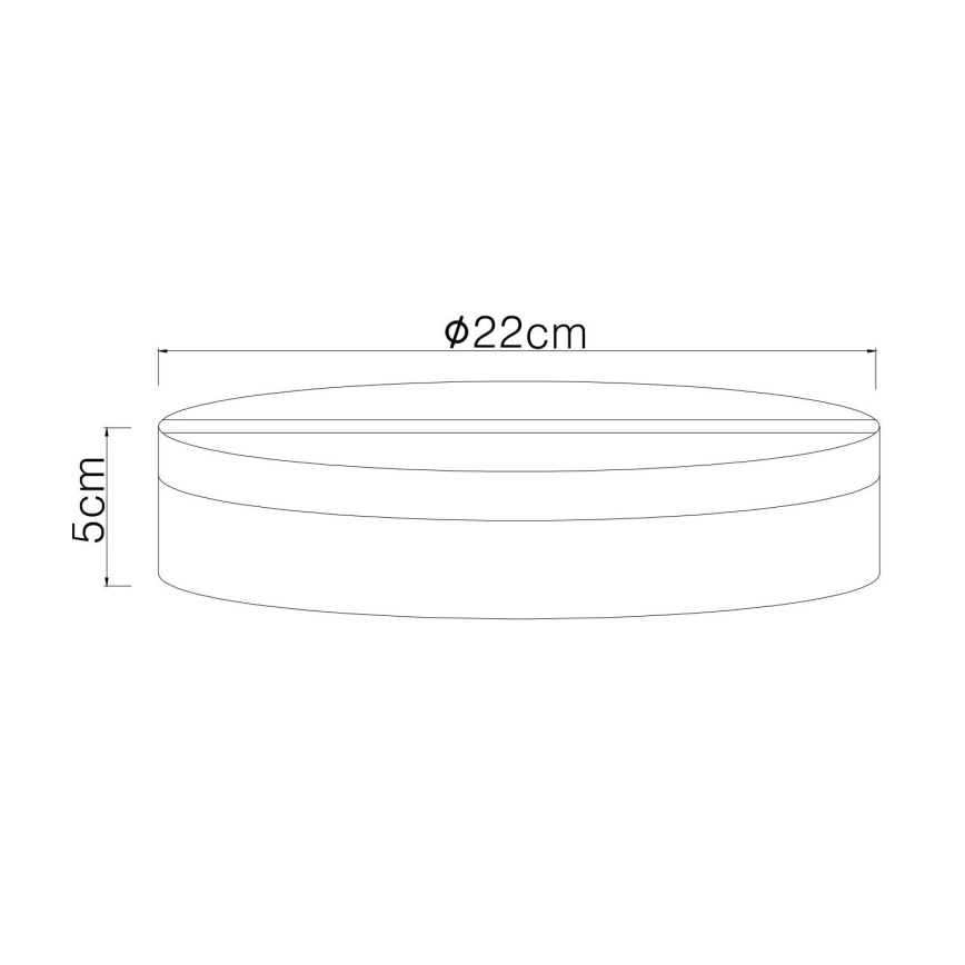Globo - LED Plafonjera LED/12W/230V 4000K pr. 22 cm bela