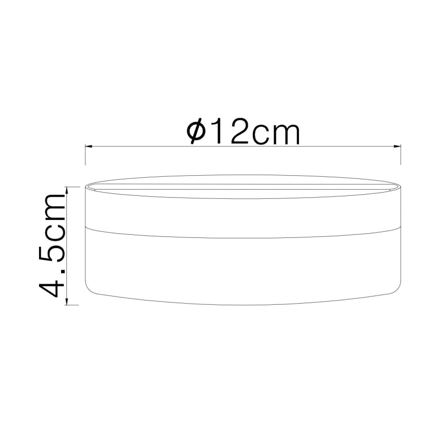 Globo - LED Plafonjera LED/8W/230V 4000K pr. 12 cm bela