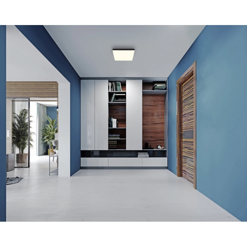 Globo - LED Plafonjera LED/18W/230V 4000K 30x30 cm crno