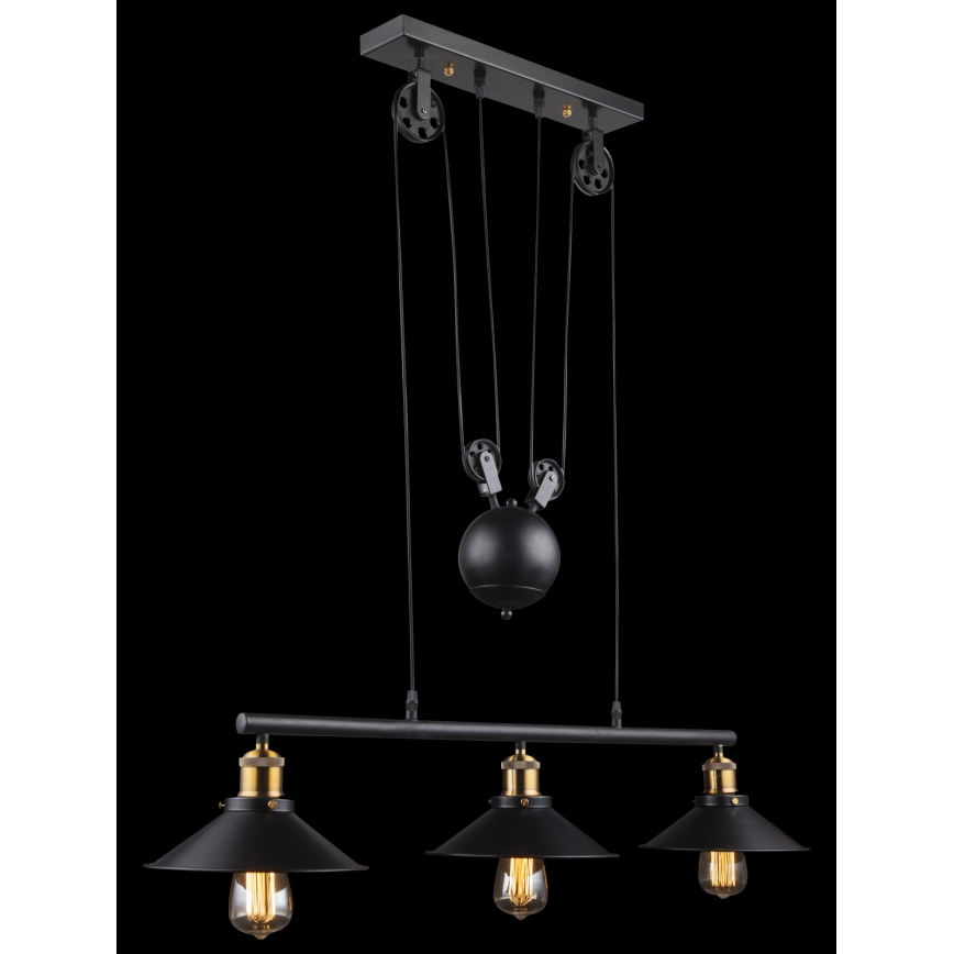 Globo - Luster na sajli 3xE27/60W/230V