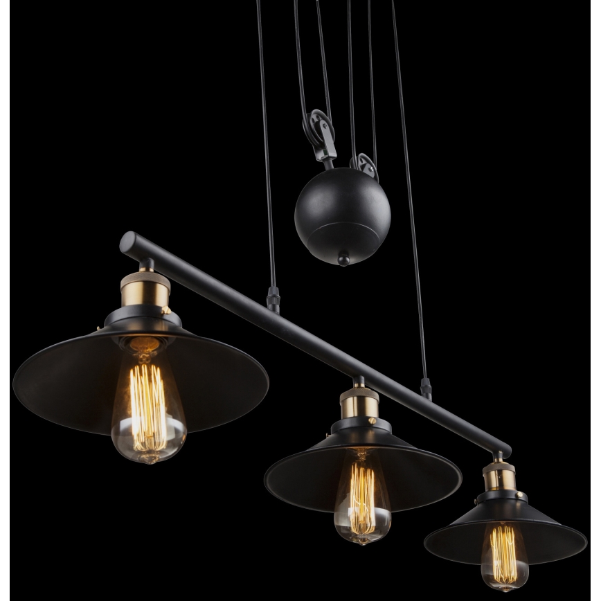 Globo - Luster na sajli 3xE27/60W/230V