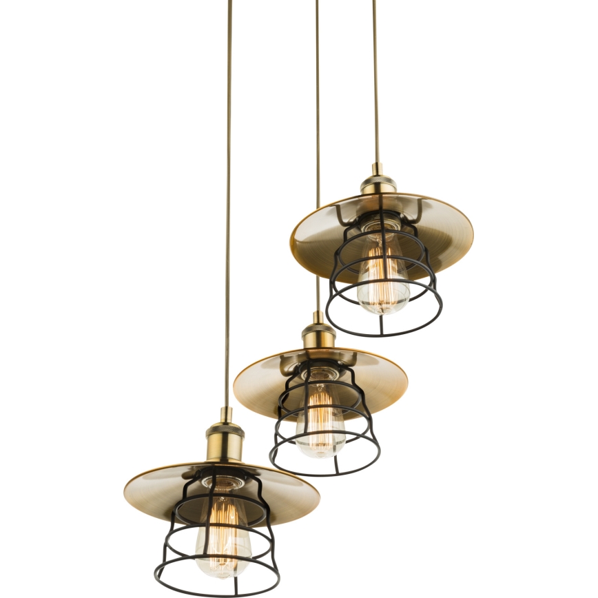 Globo - Luster na sajli 3xE27/60W/230V