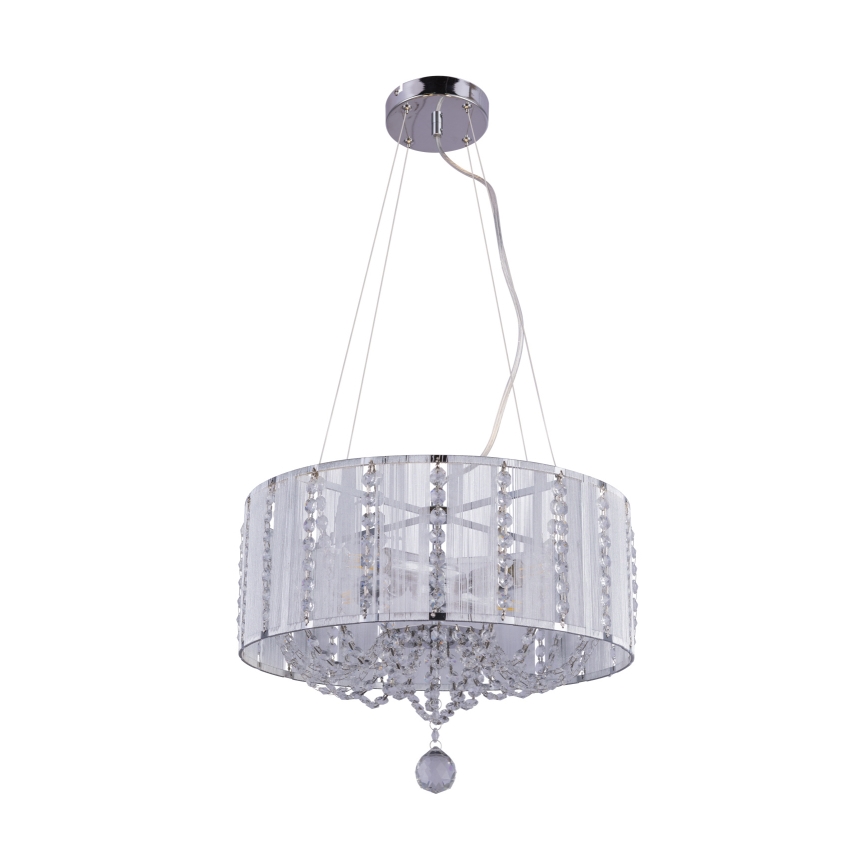 Globo - Kristalni luster na sajli 4xE14/40W/230V