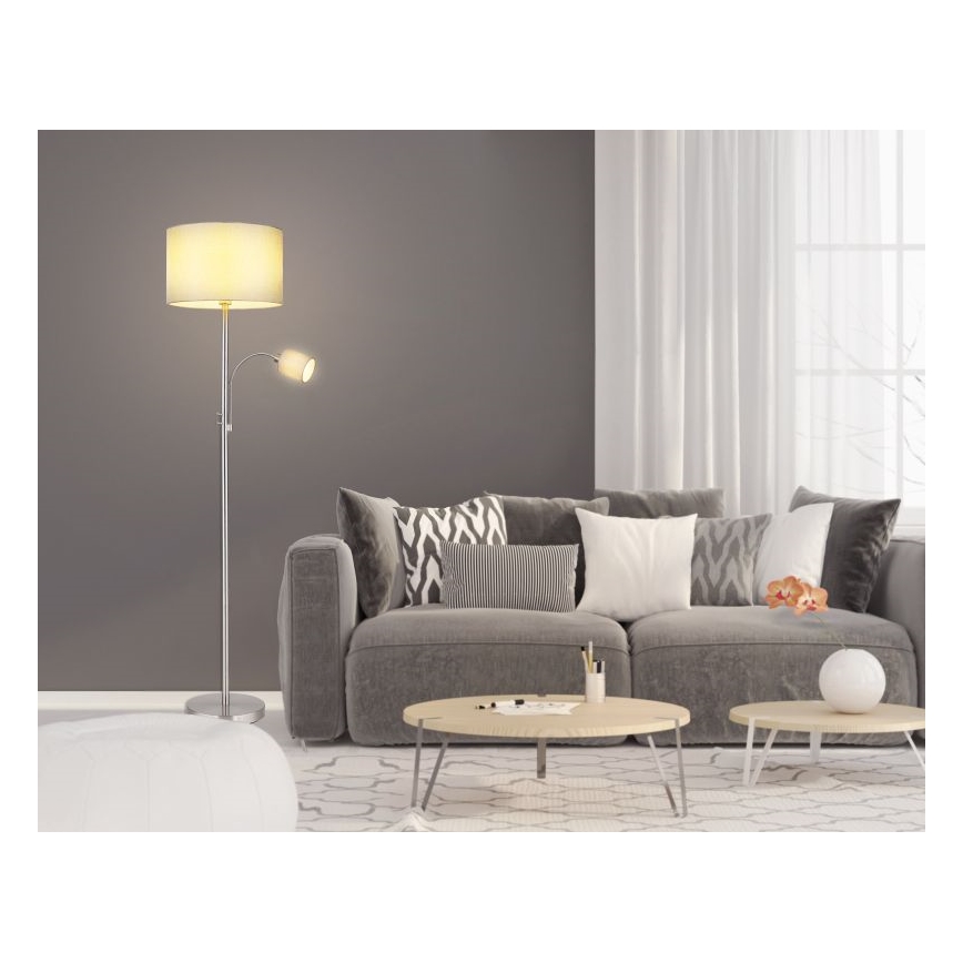 Globo - Podna lampa 1xE27/40W/230V + 1xE14/25W